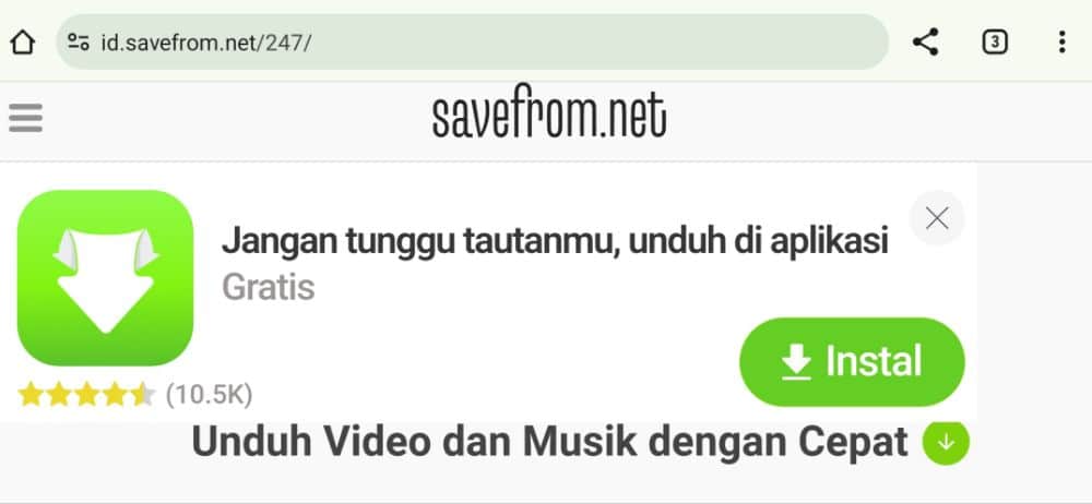 Cara download video dari facebook