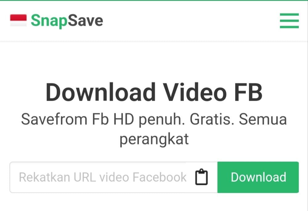 Cara download video facebook