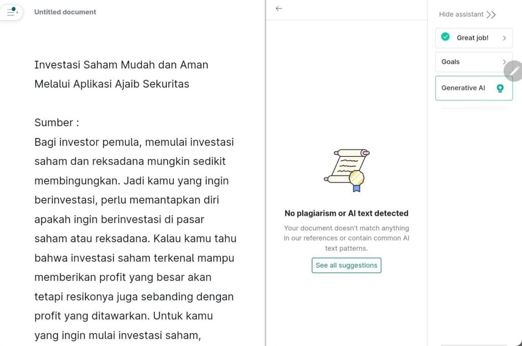 investasi ajaib saham