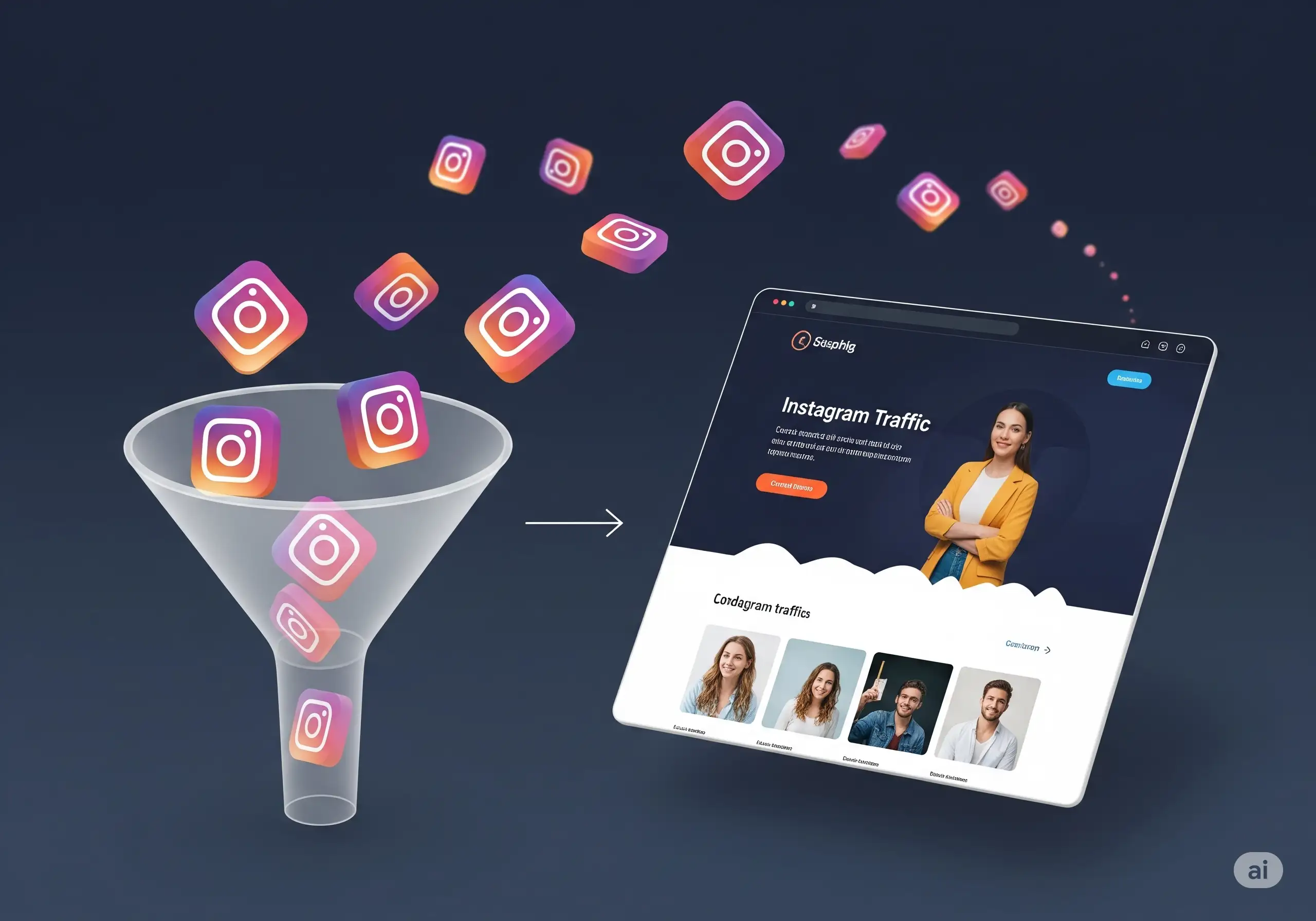 landing page konversi instagram, optimasi landing page, cara membuat landing page efektif