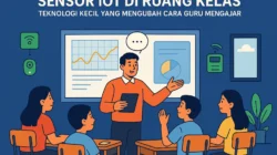 Sensor IoT di ruang kelas